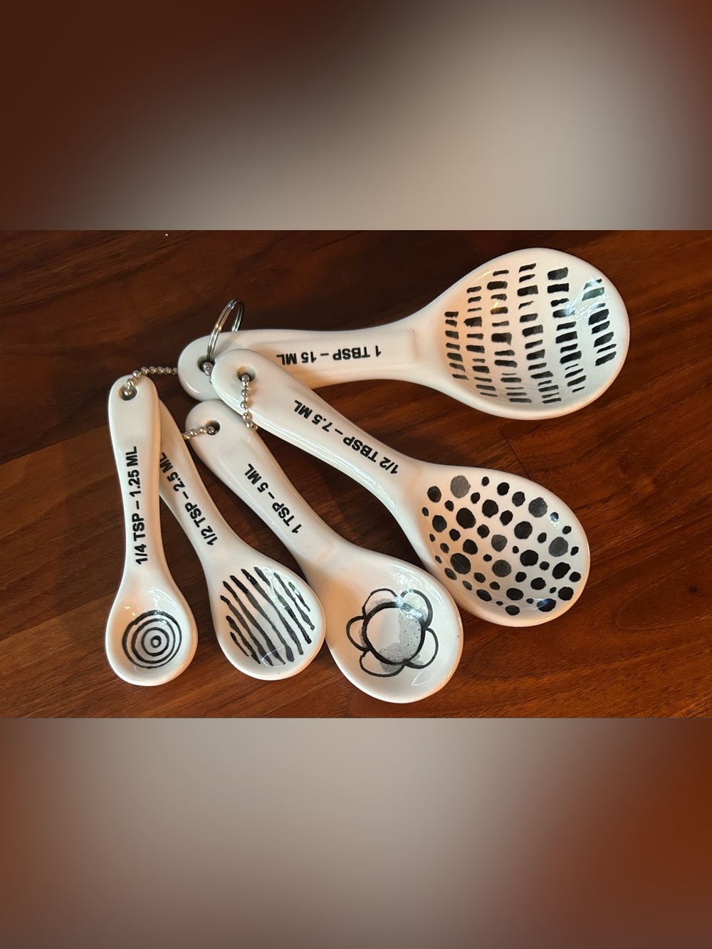 Rae Dunn boutique ceramic measuring spoon set